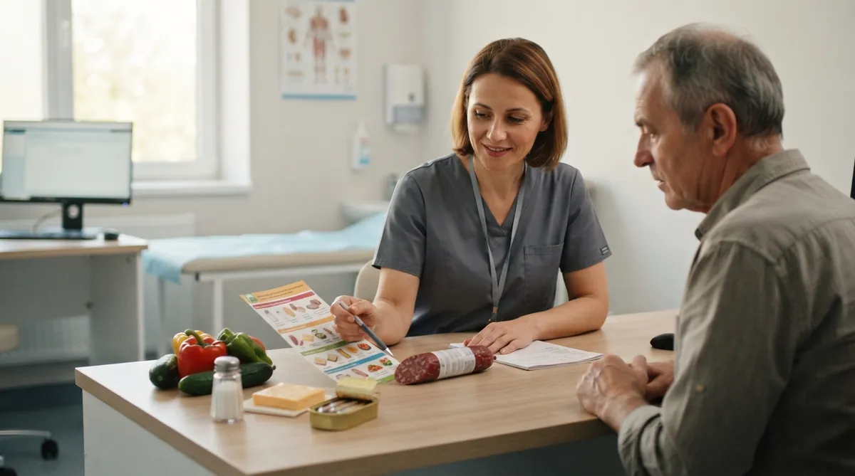 Alimente bogate in sare de limitat in chistul renal, explicate la Adiant Medical Mioveni