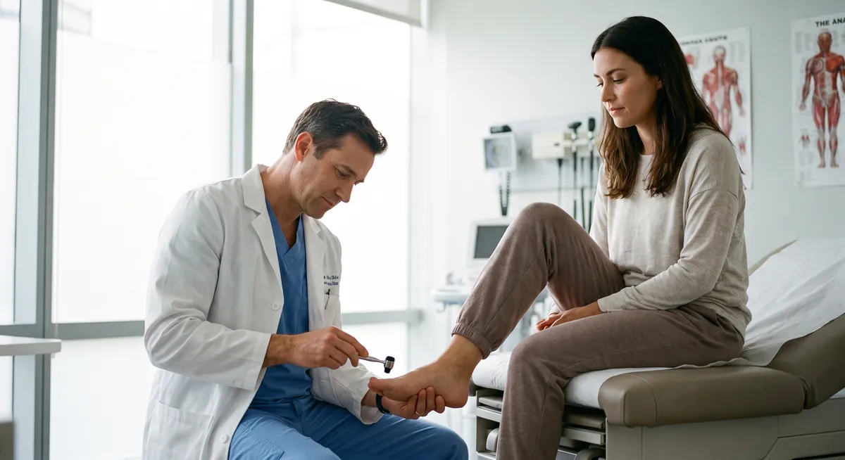 Examen neurologic pentru amorteala la piciorul stang la Adiant Medical Mioveni, testarea sensibilitatii