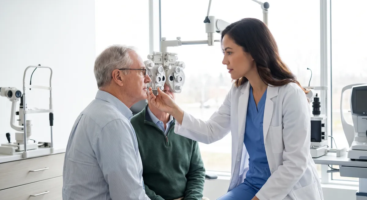 Examinare oftalmologica pentru astigmatism cu testarea curburii corneei la Adiant Medical Mioveni