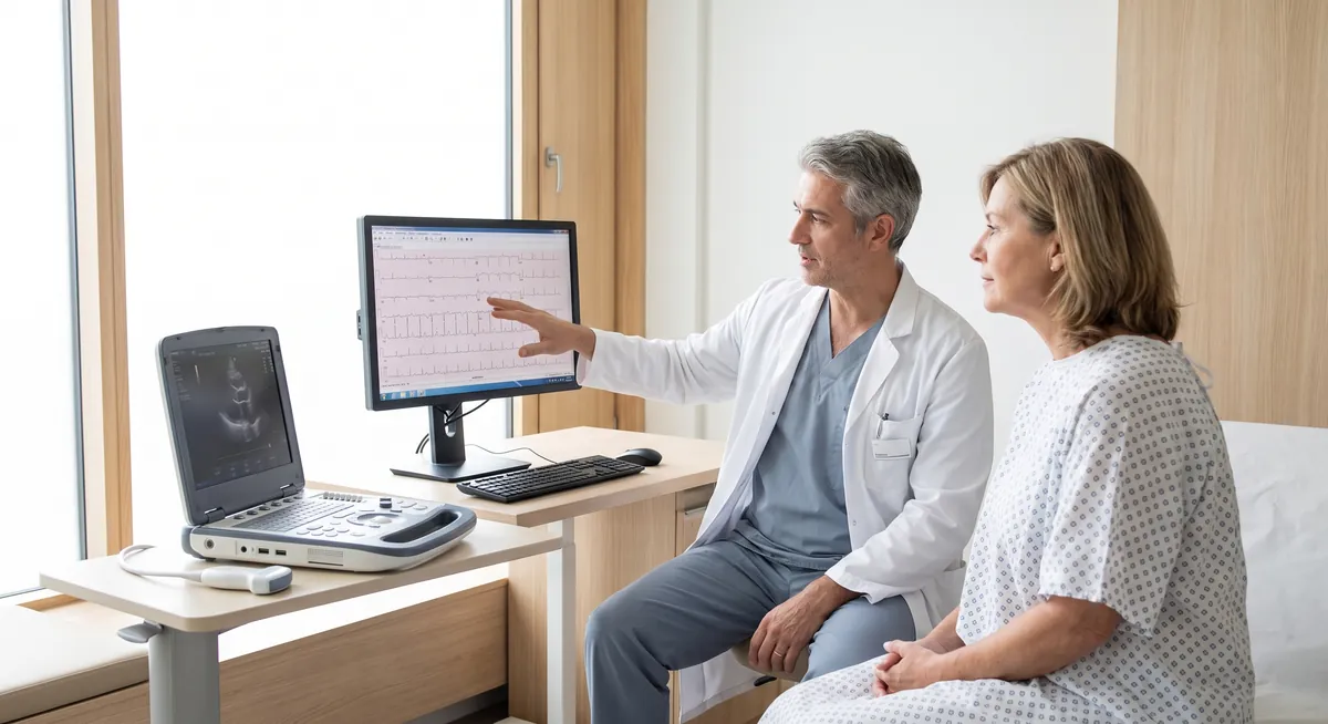 Electrocardiograma pentru evaluarea ritmului cardiac la Adiant Medical Mioveni
