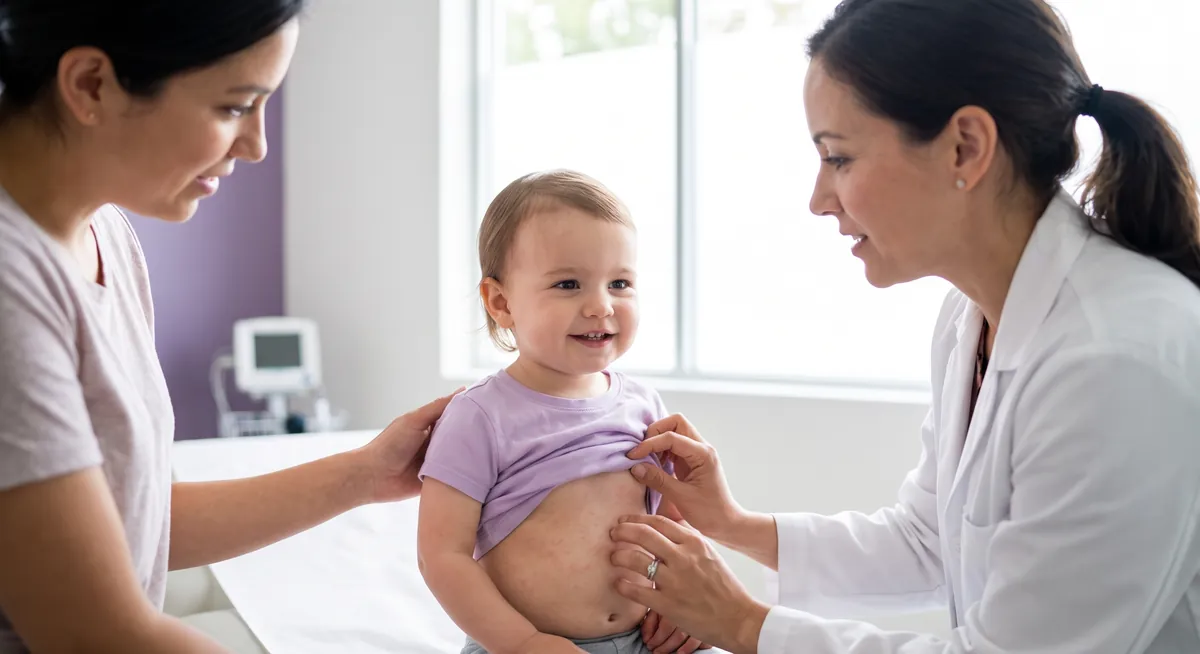 Consultatie de pediatrie pentru roseola infantum la Adiant Medical Mioveni, evaluarea febrei la copil