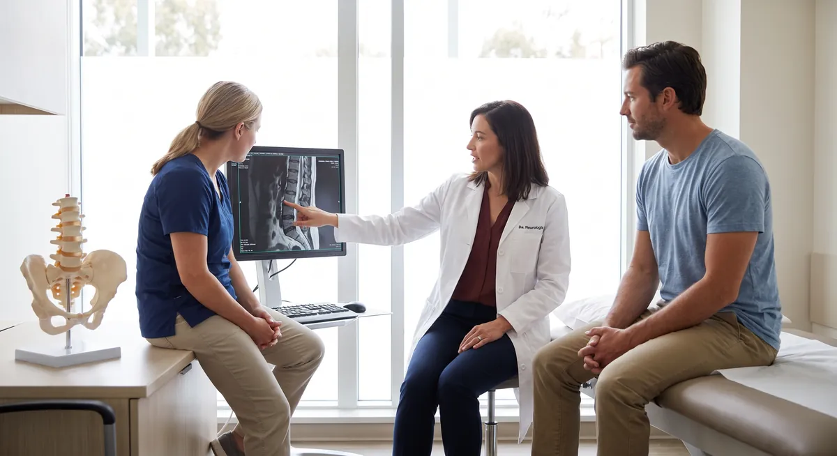 Manunchiul nervos cauda equina si compresia lombara explicate de neurolog la Adiant Medical Mioveni